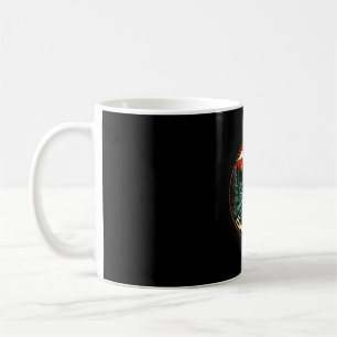 Taza De Café Campingista feliz busca aventura camping fogata