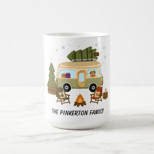 Taza De Café Campista de Navidad Acogedor Personalizado