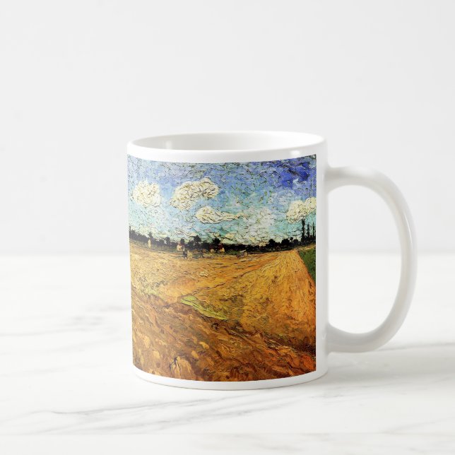 Taza De Café Campo comprimido (los Furrows) de Vincent van Gogh (Derecha)