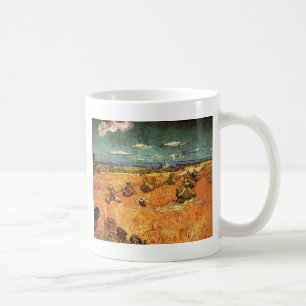 Taza De Café Campo con Plowman y Mill Vincent van Gogh.