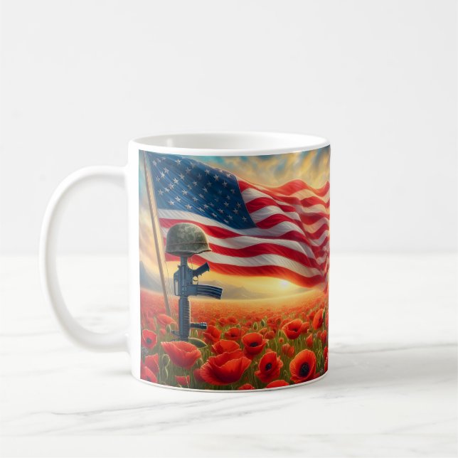 Taza De Café Campo de Amapolas Memorial (Izquierda)