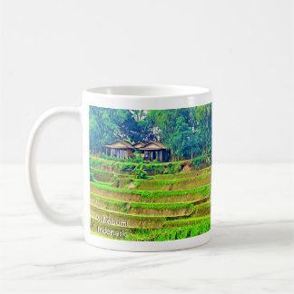 Taza De Café Campo de arroz indonesio