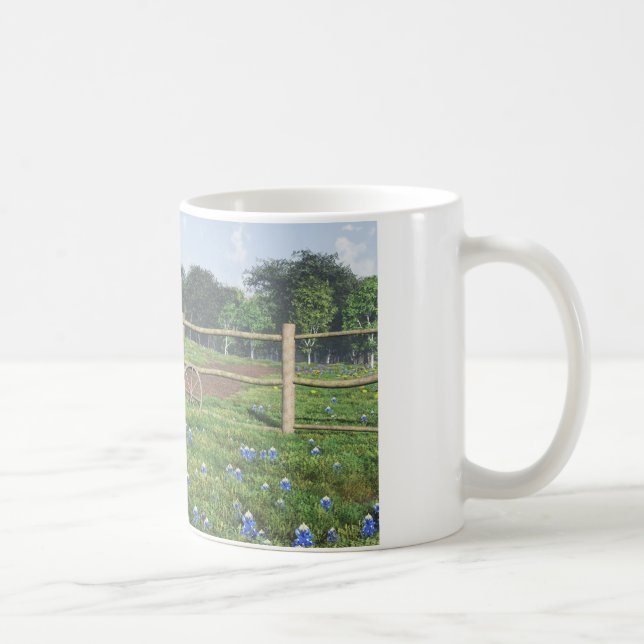 Taza De Café Campo de Bluebonnets (Derecha)