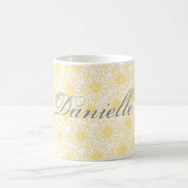 Taza De Café Campo de Daisies Mug, flores amarillas (Centro)