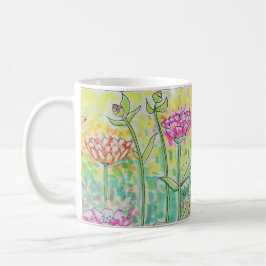 Taza De Café Campo de Flores