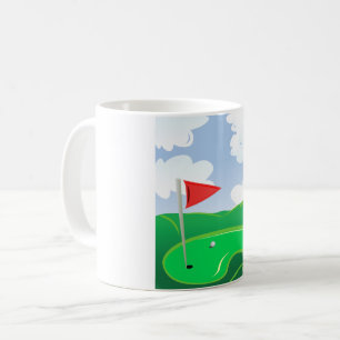 Taza De Café Campo de golf Green Mug
