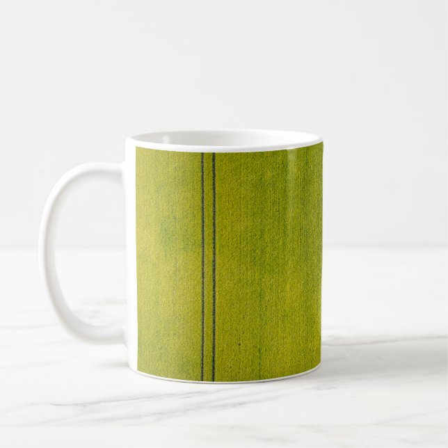 Taza De Café Campo de hierba verde (Izquierda)