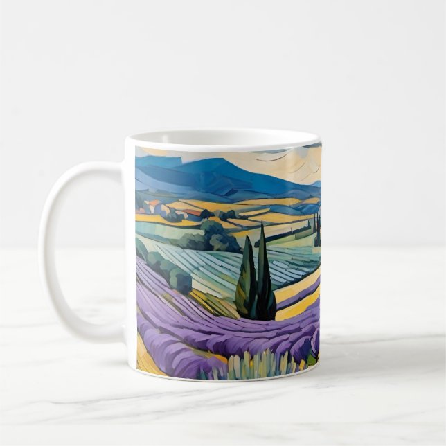 Taza De Café Campo de lavanda (Izquierda)