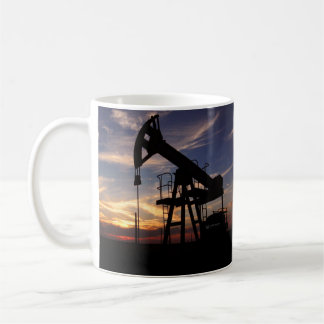TAZA DE CAFÉ CAMPO DE PETRÓLEO SUNSET CAFFEE MUG
