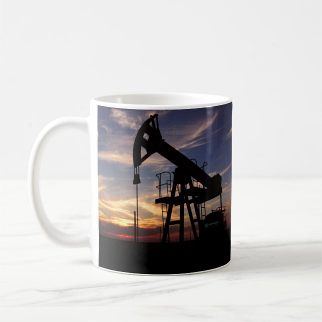 TAZA DE CAFÉ CAMPO DE PETRÓLEO SUNSET CAFFEE MUG (Izquierda)