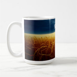 Taza De Café Campo de trigo bajo luz de la luna