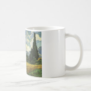 Taza De Café Campo de trigo con cipreses, Vincent Van Gogh