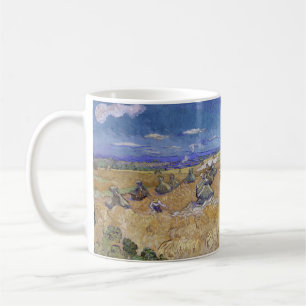 Taza De Café Campo de Trigo de Van Gogh - Arte de Cosecha Dorad
