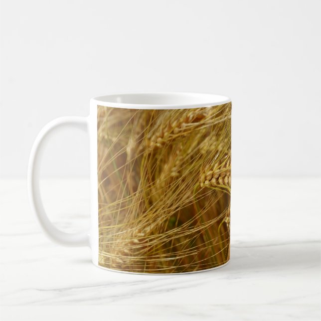 Taza De Café Campo de trigo. ¡Es el momento de la cosecha! (Izquierda)