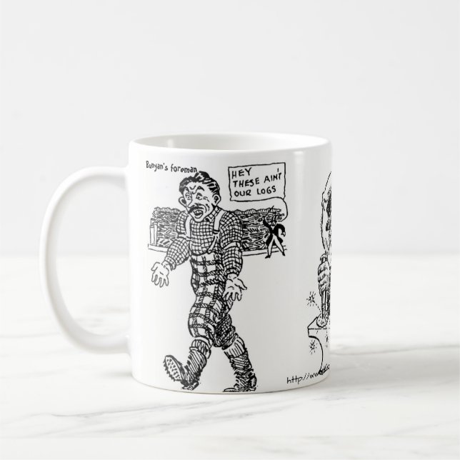 Taza De Café "Campo del registro de Paul Bunyan " (Izquierda)