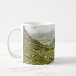 TAZA DE CAFÉ CAMPO GRIS VERDE Y MONTAÑA