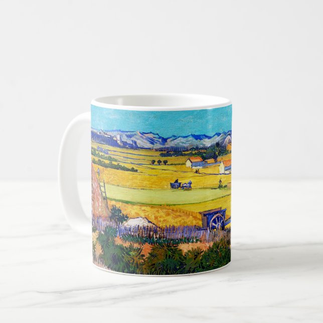 Taza De Café Campo otoñal, Van Gogh (Anverso izquierdo)