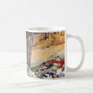 Taza De Café Campo rural Road Mug de bosques abiertos