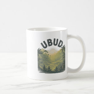 Taza De Café Campos de arroz de Ubud Li Jungla Meditación Yoga