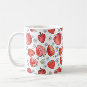 Taza De Café Campos de fresa: Frescura de verano