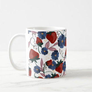 Taza De Café Campos de Fresas