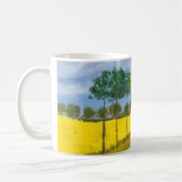 Taza De Café Campos Dorados y Sendero