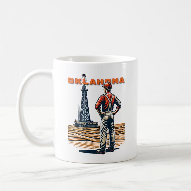 Taza De Café Campos petroleros de Oklahoma (Izquierda)