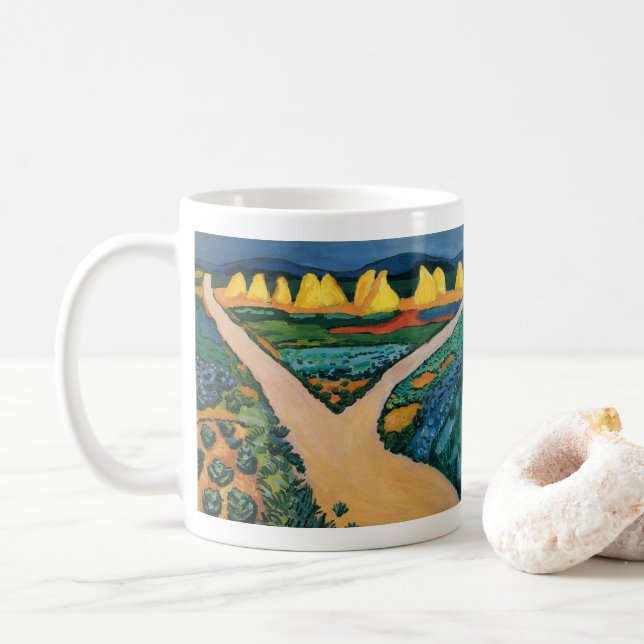 Taza De Café Campos vegetales por August Macke, Bella Artes de  (Con donut)