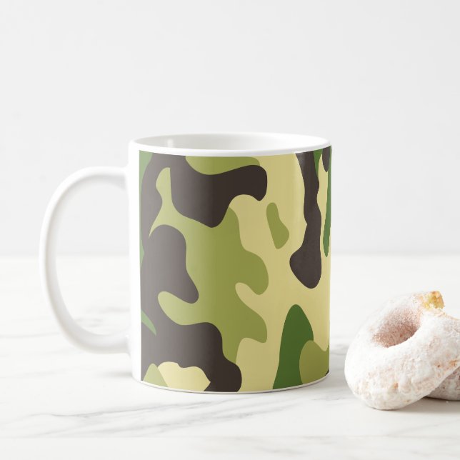 Taza De Café Camuflaje (Con donut)