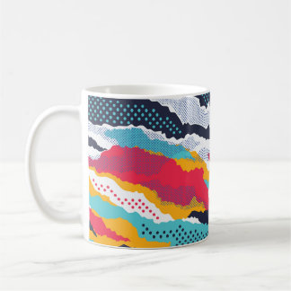 Taza De Café Camuflaje colorido: Polka Dot Vintage