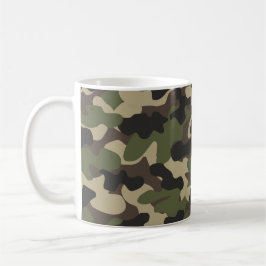 Taza De Café Camuflaje de Bosques