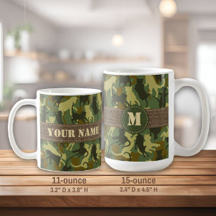 Taza De Café Camuflaje de Woodland para gatos
