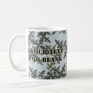 Taza De Café Camuflaje fractal - Invierno