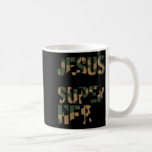 Taza De Café Camuflaje Jesús es mi superhéroe niños pequeños Ca