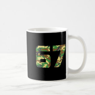 Taza De Café Camuflaje Número 6 7 Disfraz Divertido Meme Seis S