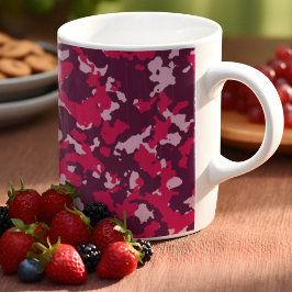Taza De Café Camuflaje rosa