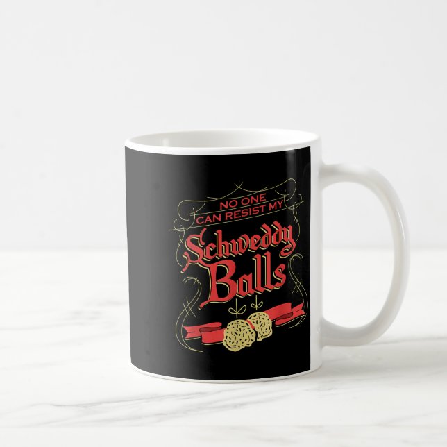 Taza De Café Can Resist My Schweddy Ball Candy Ugly Xmas Appare (Derecha)