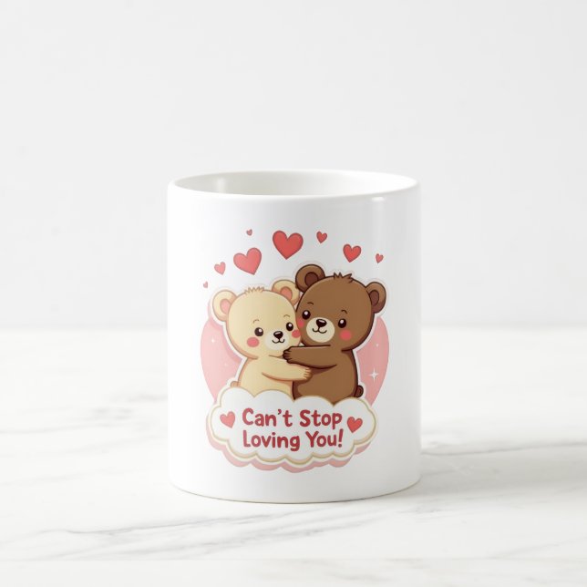 Taza De Café Can’t Stop Loving You Cute Valentine Mug (Centro)