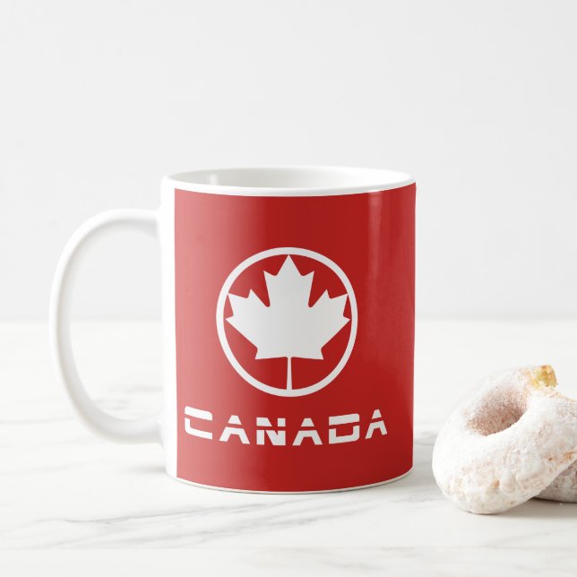 Taza De Café Canadá (Con donut)