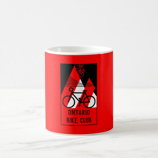 Taza De Café Canadá en bicicleta (Centro)