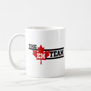 Taza De Café Canadá: Equipo de EH Maple Leaf Feliz Día de Can