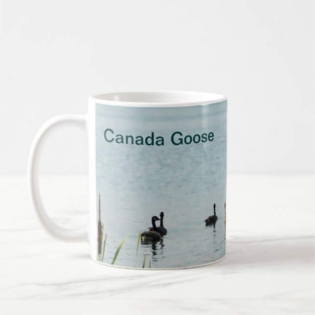 Taza De Café Canadá Geese Y Cattails (Izquierda)