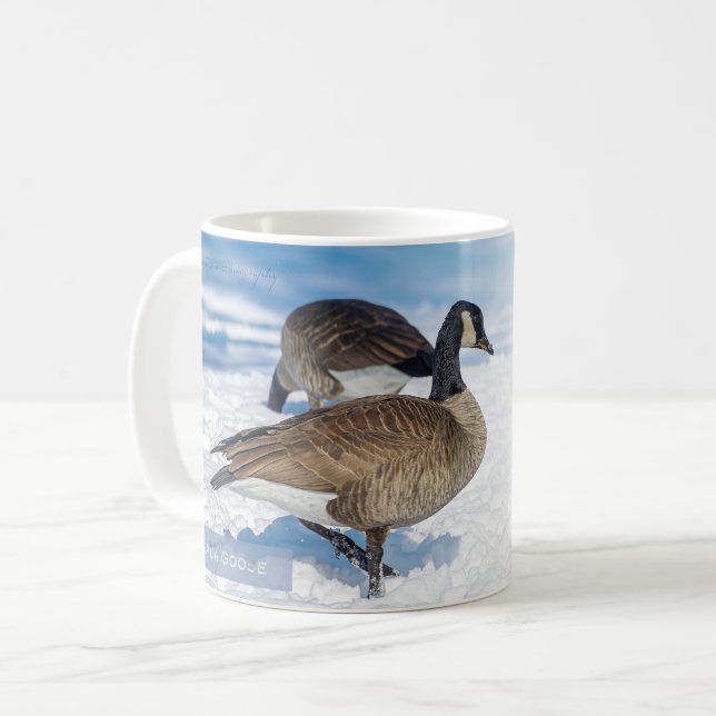 Taza De Café Canada Goose Matthew 6:26 KJV (Anverso izquierdo)