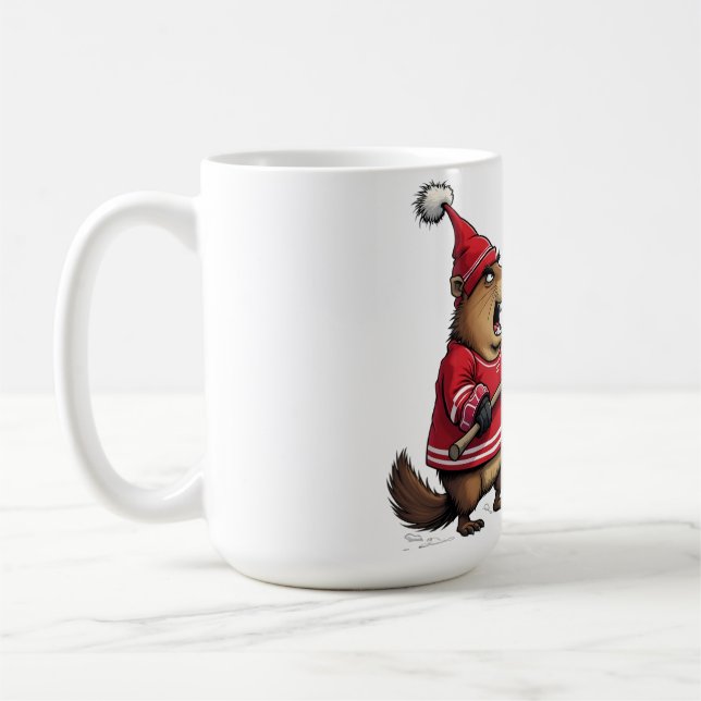 Taza De Café Canadá luchando contra Trump (Izquierda)