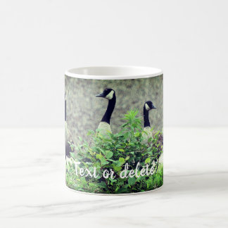 Taza De Café Canadá: Naturaleza Geese personalizada