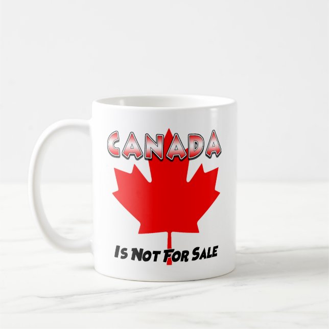 Taza De Café Canadá No Se Vende Mug (Izquierda)