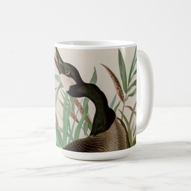 Taza De Café Canadá: Pájaros de oca de América Impresión Audubo (Anverso derecho)
