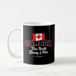 Taza De Café "Canadá Verdadero Norte Fuerte y Libre Oriente. 18