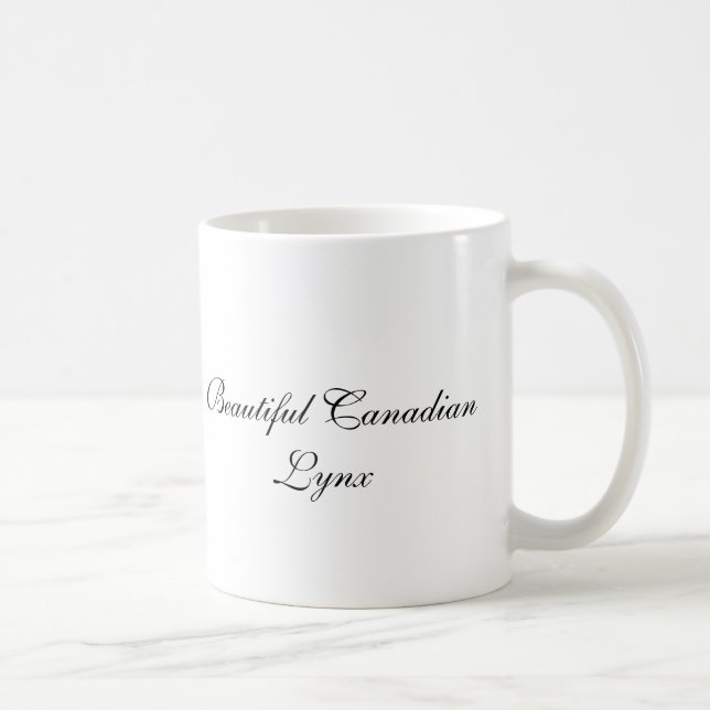 Taza De Café CanadianLynx hermoso (Derecha)