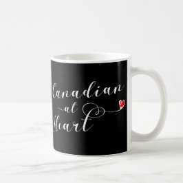 Taza De Café Canadiense At Heart Mug, Canadá